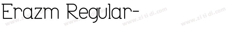 Erazm Regular字体转换